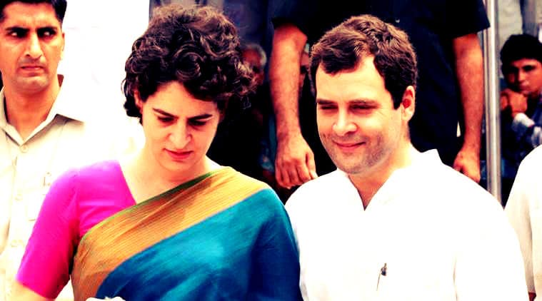 Rahul Gandhi and Priyanka Gandhi