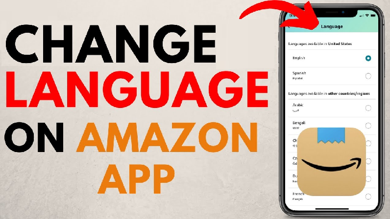 How to change language in Amazon