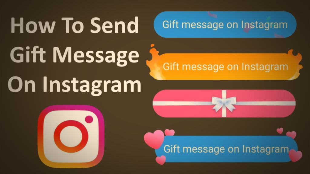 How to send gift message on instagram