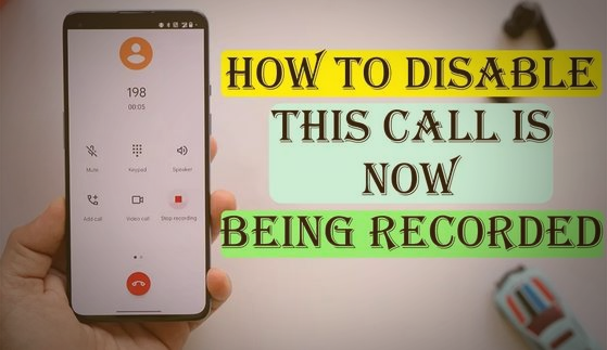 how to disable this call is now being recorded