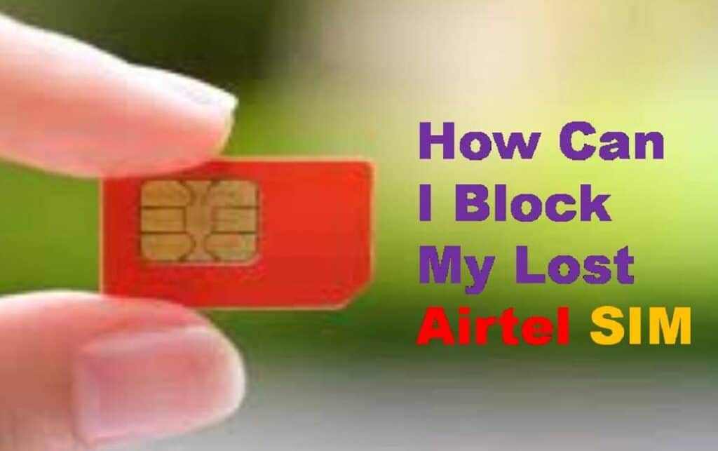 how to block airtel sim