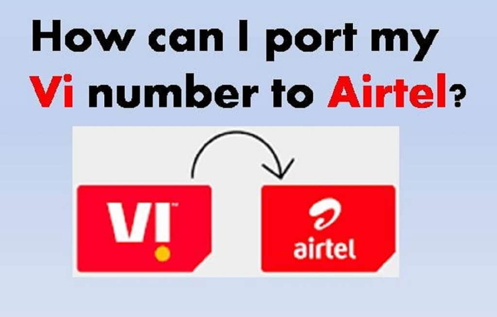how to port vodafone to airtel