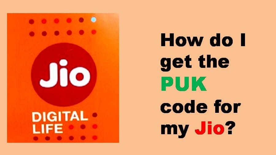 jio puk code